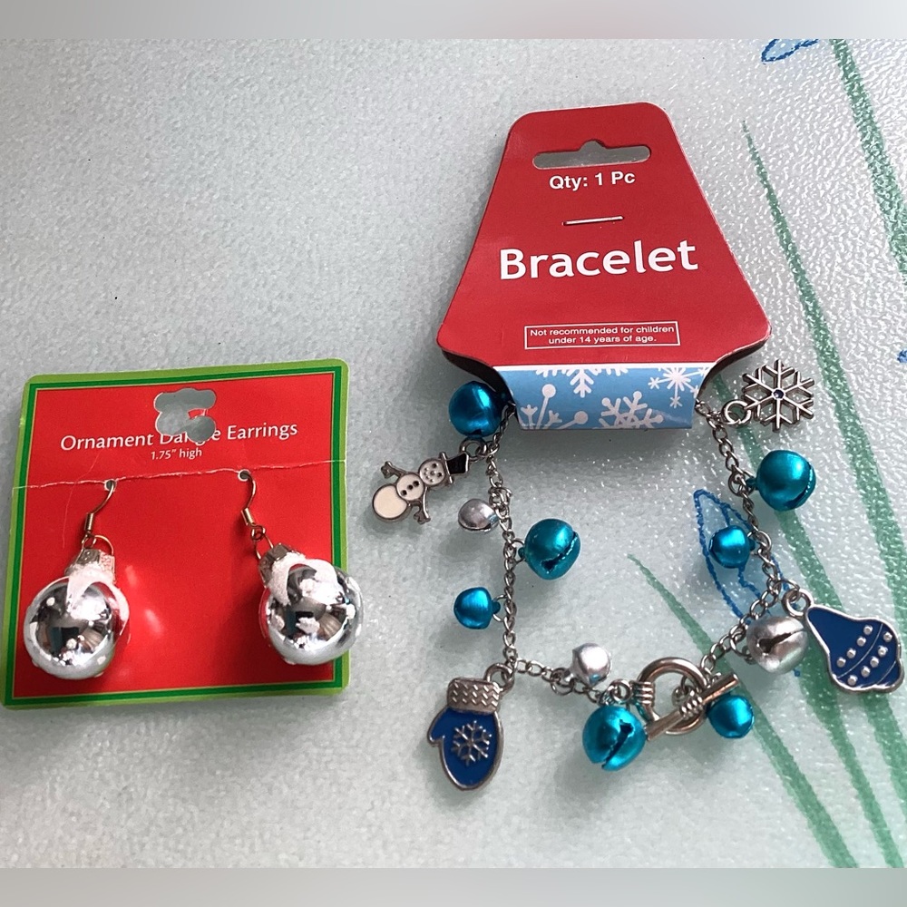 NEW Earrings and Hanukkah bracelet
